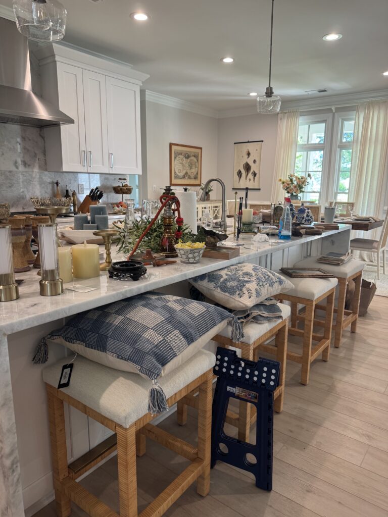 Behind the scenes interior styling in a bay creek cape charles home
