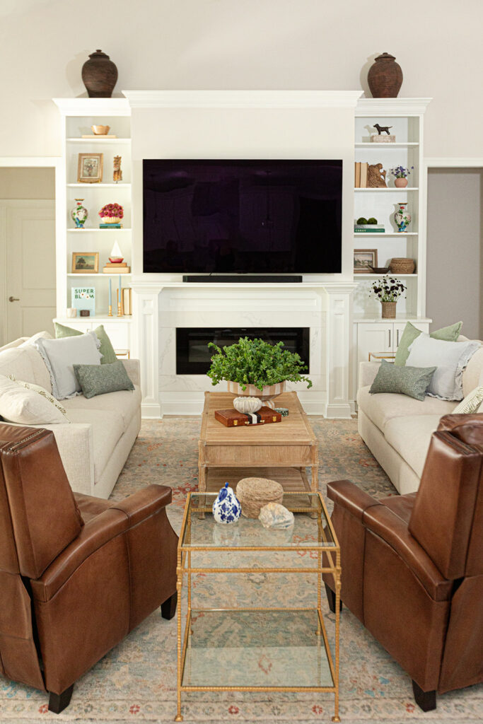 Cape Charles living room furniture layout and space planning in Bay Creek